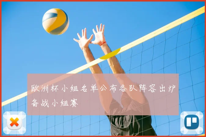 欧洲杯小组名单公布各队阵容出炉备战小组赛